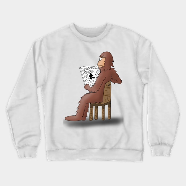 Sasquatch Spotted Crewneck Sweatshirt by JennaBunnies